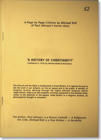 Cover of A History of Christianity Pamphlet
