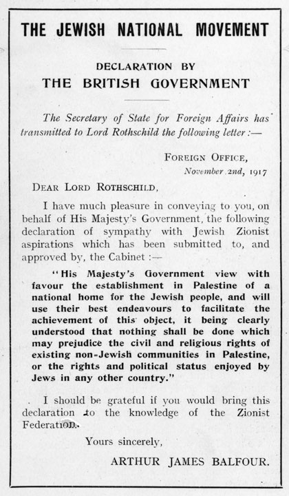 Balfour Declaration